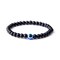 Kitcheniva 6mm Natural Stone Beads Hematite Evil Eye Bracelet